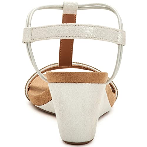 Image of Style & Co. Womens Mulanepwt Sequined Wedge Sandals
