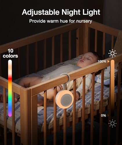Leicex B51 Portable Sound Machine For Baby,Leicex White Noise Machine,33 Soothing Sound 10 Colors Night Light Sleep Machine thumb #1