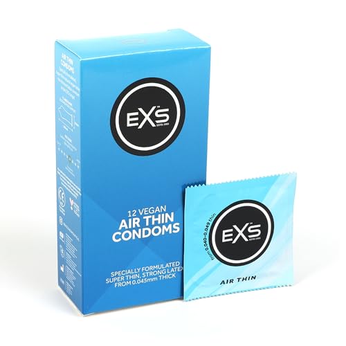 EXS | Air Thin-Kondome | Eines der dünnsten Qualitätskondome | Vegan | 48er-Pack
