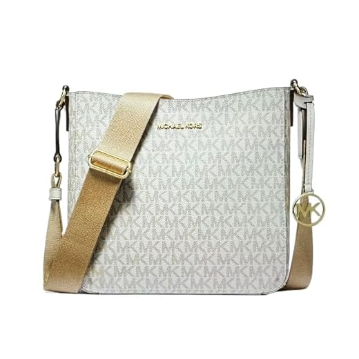 Michael Kors Borsa a tracolla piccola in pelle (crema chiara), Crema chiara., Small