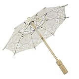 Parasol de tamaño normal, pero no se puede usar con lluvia, no a prueba de lluvia.