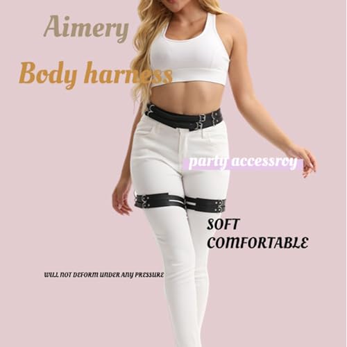 Women's Gothic Leather Thigh Harness – Adjustable Leg Garter Belt for Lingerie, Cosplay, Carnival & Punk Party Outfits4