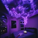 Cloud Light Multicolor Lightning Changing, 3D Thundercloud LED Light Cotton Lightning Cloud Colorful Atmosphere Night Light, DIY Creative Cloud Lights for Bedroom Gaming Room Indoor, 16 Feet