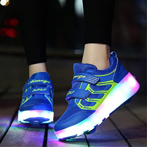 HFCY Scarpe Con Rotelle Per Bambini - Sneaker Con Doppie Ruote Regolabili - Foto 10