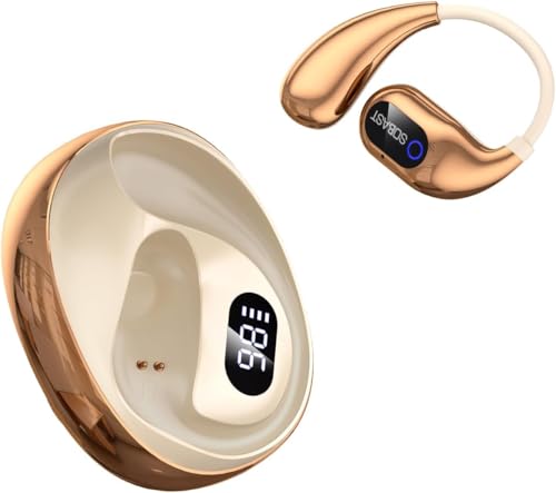 SOBAST Translation Earbuds Real Time, 144 Languages Translation Device Ai Translator Earbuds Translating Headphones Real Time Ai (Gold)
