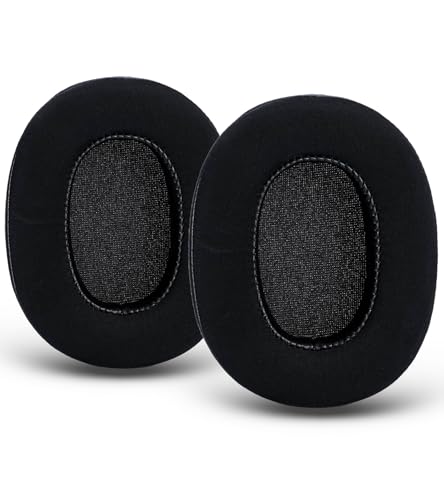 Repuestos de almohadillas auditivas compatibles con auriculares Sony MDR-ZX750 | Almohadillas negras de gel con alta densidad que aíslan el sonido miniatura 1