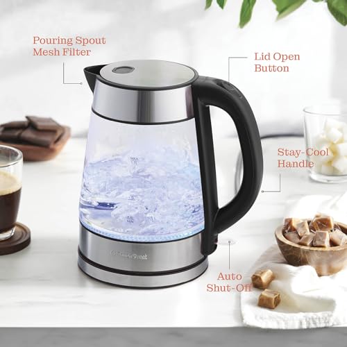 image for Peach Street Speed-Boil Electric Kettle For Coffee & Tea - 1.7L Water 