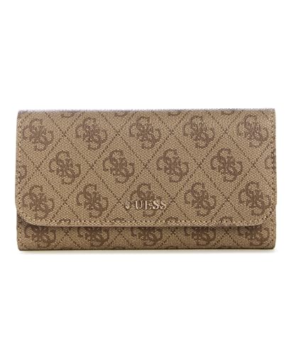 GUESS Sarai Slim Clutch Wallet, Latte Logo