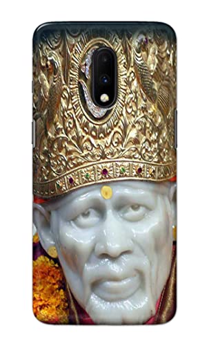 Image of PRINTFIDAA Sai Baba Lord Shiridi Great God Hinduism Hindu Religious Printed Designer Hard Case for OnePlus 7 Back Cover -(e) RPM1005
