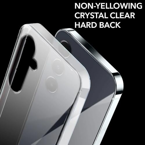 Image of DIZORO Compatible with Samsung Galaxy A55 5G Back Cover Case Clear,[ Anti Yellow ][Military Grade Protection] Hard PC Back Cover Transparent