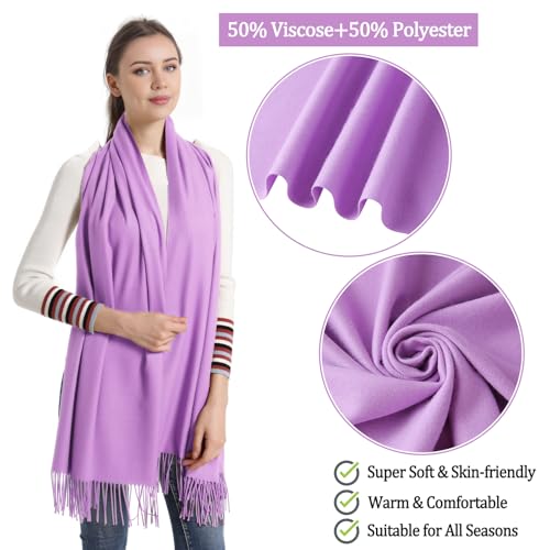 Image of Pashmina Scarf and Shawl - Soft Women Pashminas Wrap for Wedding Evening Party dresses