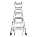 Little Giant Ladders, Velocity with Wheels, M26, 26 Ft, Multi-Position Ladder, Aluminum, Type 1A, 300 lbs Weight Rating, (15426-001)