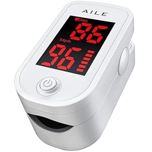AILE Oxygen Monitor Finger Adults-Kids Heart Rate Monitor SpO2 Pulse Oximeter UK Approved Medical Device SATS Blood Saturation Monitor CE Certified – MHRA Registered Oxygen Level Monitor
