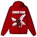 Linkin Park Hybrid Theory Hoodie, Cardinal Red, X-Large
