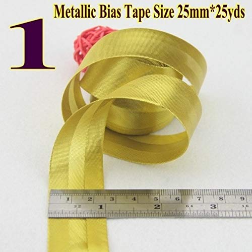 DalaB -Polyester Satin Bias Binding Tape,bias Binding Size:25mm,1"25yds,fold Tape for DIY Sewing Gar