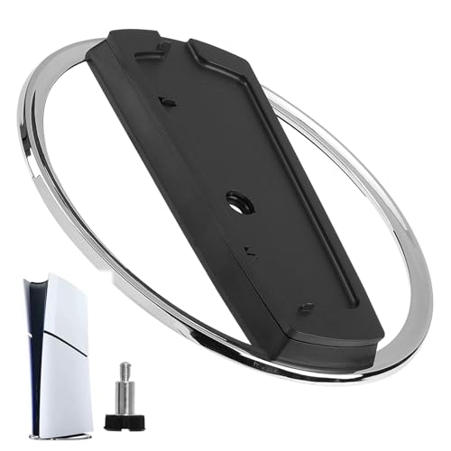 Oupdate Soporte Vertical para PS5 y PS5 Slim Consola, Base para PS5 Estable y Segura con Almohadillas Antideslizantes, Soporte Vertical Accesorios Compatible con PlayStation 5 Digital y de Disco