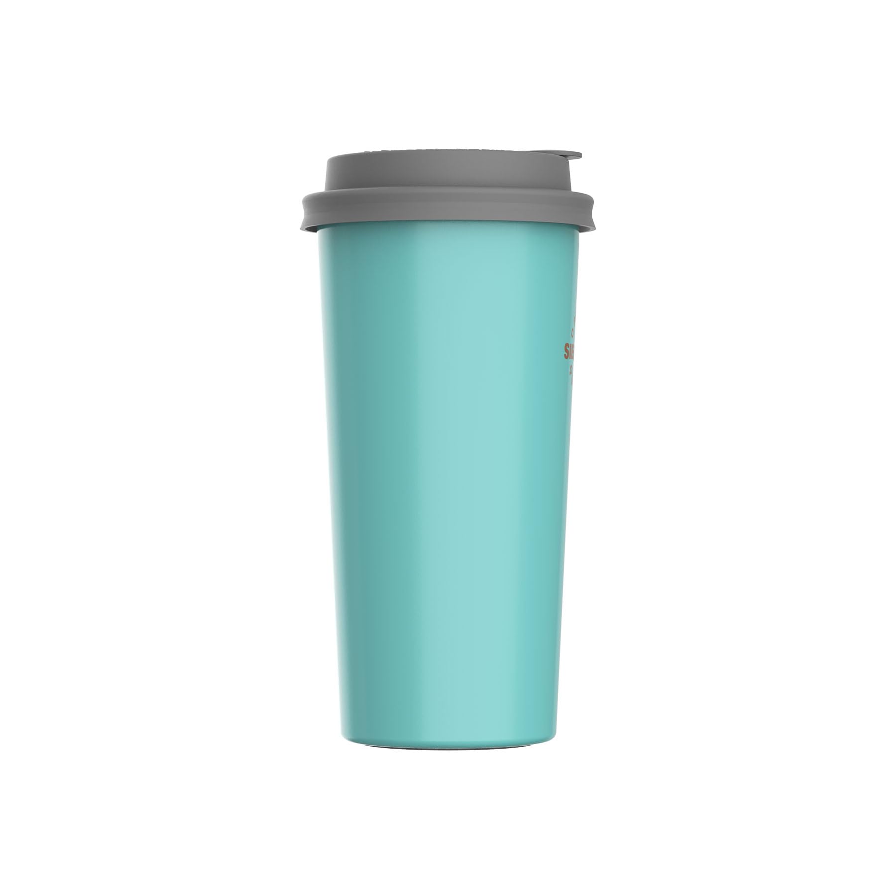 To-Go-Becher, doppelwandiger Edelstahl mit emaillierter Innenbeschichtung, antiallergen, mint
