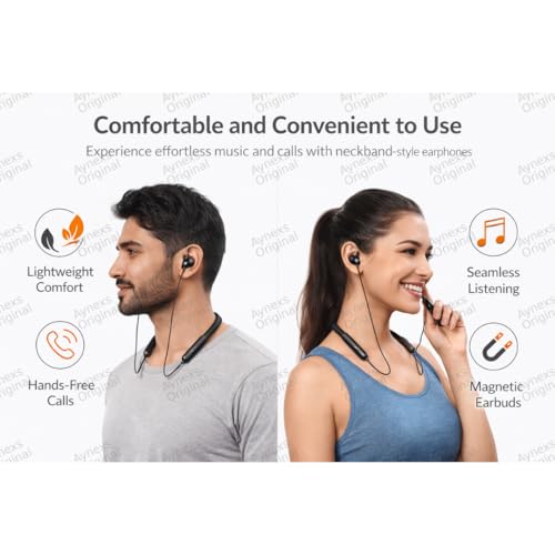 Image of Compatible with OnePlus Bullets Wireless Z3 Bluetooth Neckband with 12.4mm Bass Drivers, AI Noise Cancellation, 3D Spatial Audio, Fast Charging (Black)