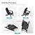 livewood HDPE Foldable Adirondack Outdoor Chair with Cup Holder, Weather Resistant Heavy-Duty Patio Chair for Patio, Backyard, Deck, Fire Pit, Lawn and Porch, Black
