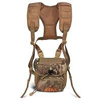 AOFAR Fernglas-Geschirr-Brusttasche mit verstellbarem Gurt, leicht und großes Fassungsvermögen, Bino-Tasche für Jagd, Wandern, Schießen, Camouflage