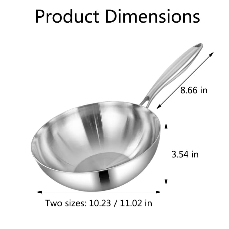 Wok acero inoxidable 316 11.02 in miniatura 2