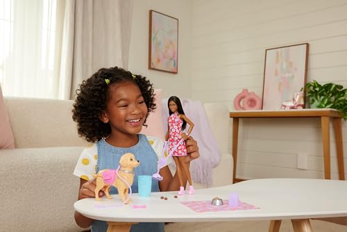Barbie Walk & Potty perrito interactivo y muñeca Brooklyn 2