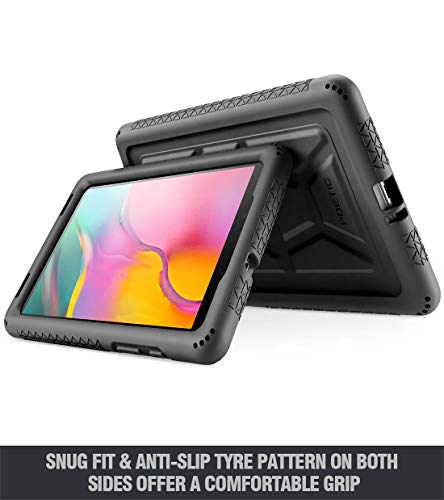 Galaxy Tab A 8.0 Case, Model Sm-T290/Sm-T295 2019 Release, Poetic Heavy Duty Shockproof Kids Friendly Silicone Case Cover, Turtleskin Series, For Samsung Galaxy Tab A 8.0 Without S Pen (2019), Black #TOP5