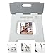 Vigar Taburete Plegable Compact de Color Gris de 27 cm de Altura