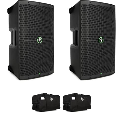 Mackie Thump212 12-Inch Powered Speaker Pair, 1400-Watt, Professional DJ Speakers with Bags, Lightweight and Portable PA System for Live Sound, Events, DJs, Bands, and Performances