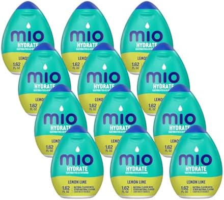 Mio Sport Liquid Water Enhancer, Lemon Lime, 1.62 Oz. (Pack of 12)