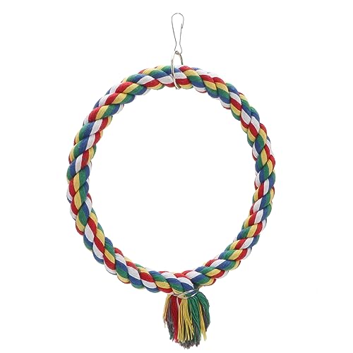 Brinquedo de escalada colorido com corda de pássaro para papagaios, periquito, calopsita, cacatua, c