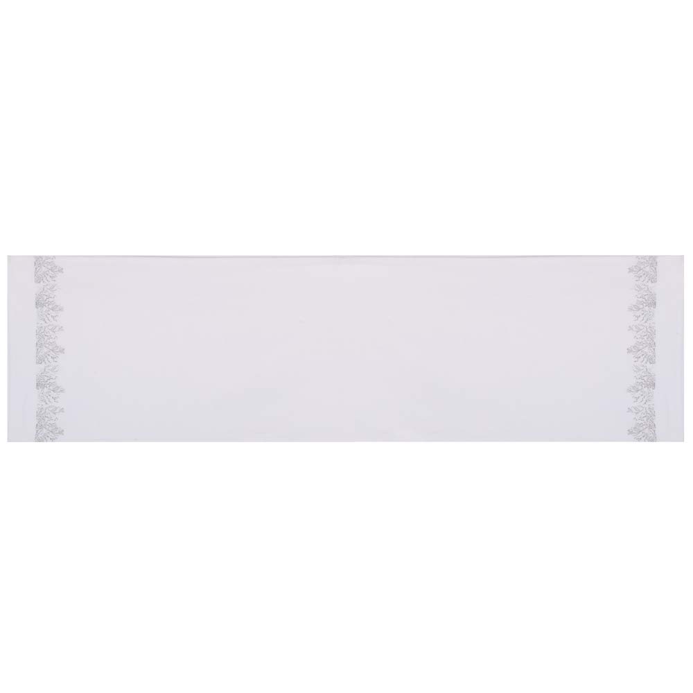 Home Collection by Raghu White Kitchen Garden 54" Table Runner