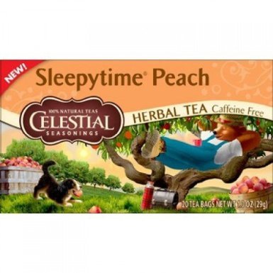 Celestial Seasonings Sleepytime Peach Herbal Tea (6 Boxes of 20 Tea Bags)