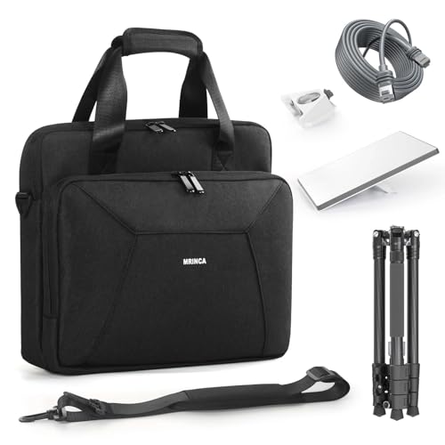 MRINCA Starlink Mini Carrying Case with Tripod Storage - Portable Travel Bag for Satellite Dish & Accessories, Fits Laptop, iPad, Power Adapter, Cables - Durable Camping RV Business Carrier