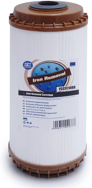 Aquafilter 10" x 4.5" Big Blue Jumbo FCCFE Iron Removal Filter FCCFE10BB (1)
