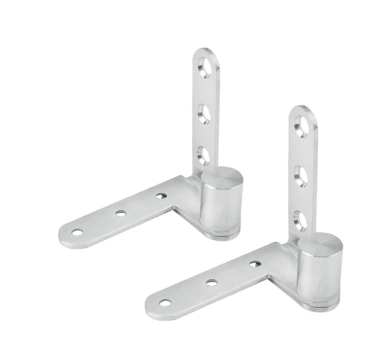 270 Degree Stainless Steel Invisible Door Hinge, 1 Pair(Silver)