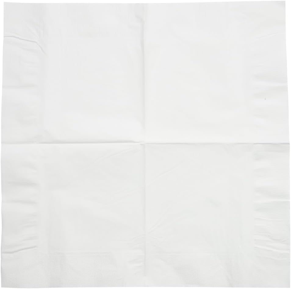 JAM PAPER Medium Lunch Napkins - 6 1/2 x 6 1/2 - White - 50/Pack