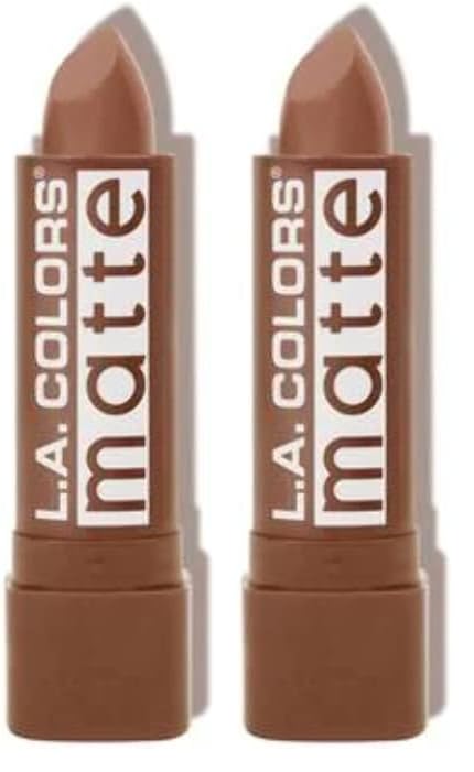 Image of L.A. COLORS Matte Lip Color, Brown Sugar CML546 (Pack of 2)