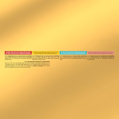 Gourmet Gold Katzenfutter mit Rind, Huhn, Thunfisch und Lachs, 12 x 85 g, 8 Stück – Bild 7