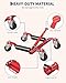 Car Wheel Dolly with 1500 Lbs Capacity, Aluminum Twin Rollers, 360° Rotating Wheels, Ratcheting Trailer Dolly Jack Handle, Fits Tires Up to 12