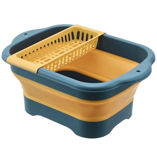 Fregadero De Camping - Estación De Lavado Portátil | Mesa Lavavajillas Plegable Para Limpieza Al Aire Libre | Desagüe Integrado Y Lavabo Grande | Instalación Plegable Y Ligera Para Camping, Barbacoas