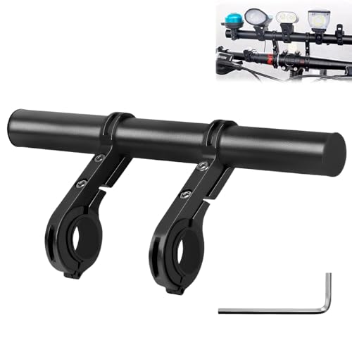 Fahrradlenker Verlängerung, Aluminiumlegierung Lenker Erweiterung für Fahrrad & Motorrad, Lenkerverlängerung mit Doppelter Klemmbasis für Lenker mit Einem Durchmesser