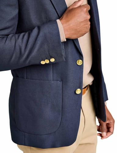 Chums Men's Single-Breasted Classic Oxford Regular Fit Blazer Timeless Elegance Sophisticated Style & Versatile Wardrobe for Formal and Casual Occasions - Image 6