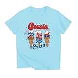 Kids Cousin Crew Shirt Matching Couple Tshirt Funny Memorial Day Clothes Gift 8-9 Years
