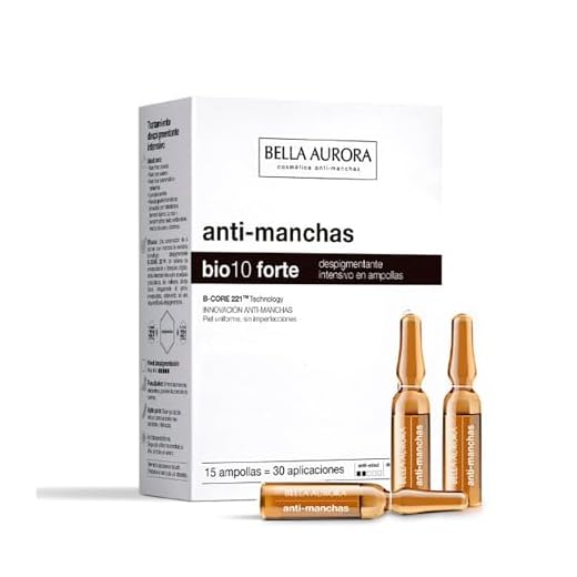Bella Aurora Bio10 Tratamiento Despigmentante Facial Intensivo en Ampollas | Anti-Manchas, 15 Ampollas