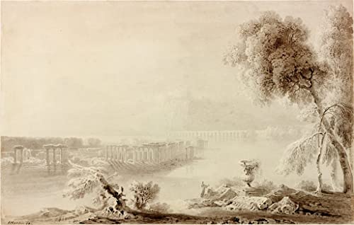 Peinture murale paysage classique John Mrtinss pour décoration salon moderne