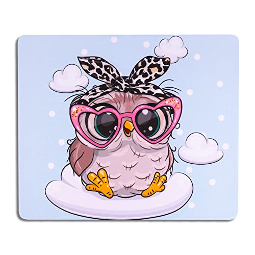 AOKSUNOVA Petit Tapis de Souris Chouette, 24x20 cm