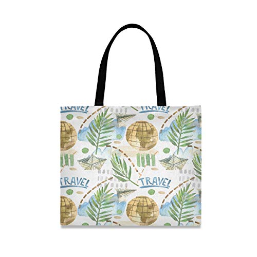 Lupinz - Borsa da lavoro da donna, in tela, con freccia in asfalto e tramonto, Multi, Taglia unica