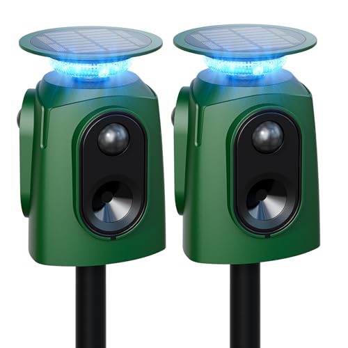 PEXXEL 2-Pack 360° Solar Repeller