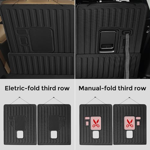 Image of Weather Liner for Floor Mats Sill Guard Jeep Grand Cherokee L 2021-2026 | TPE All Weather Odorless Easy-install Secure in Place Non-slip Surface Handle Heavy Rain Snow for 6-Seater w /o Center Console